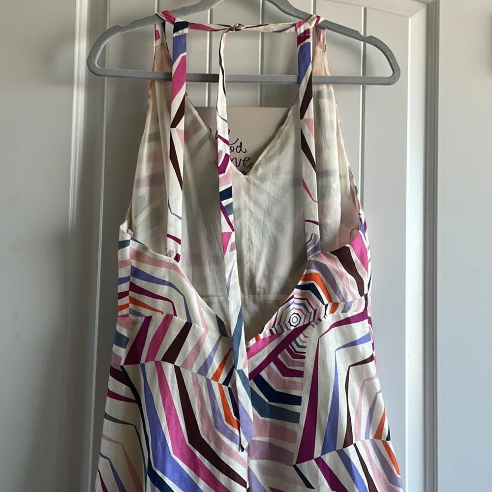 Kate Spade ♠️ maxi dress size 10 adjustable neck & multi colored in euc - Picture 3 of 8